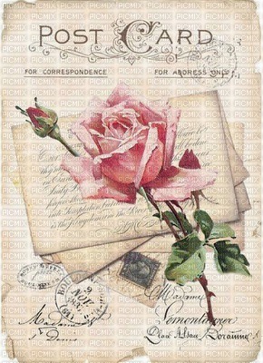 postcard vintage bp - png ฟรี