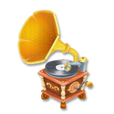 gramophone deco - ilmainen png