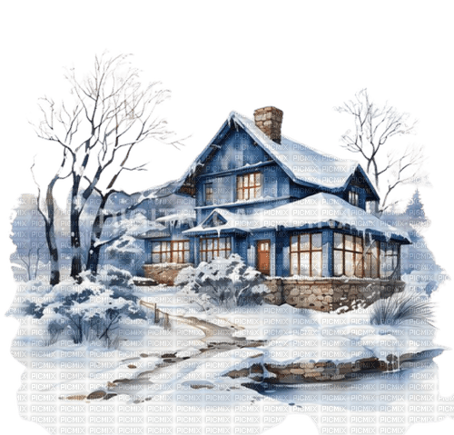 loly33 paysage hiver - png gratuito