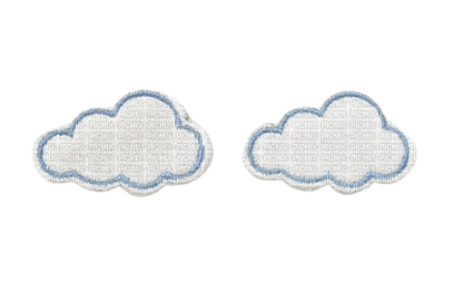 cute cloud patches - PNG gratuit