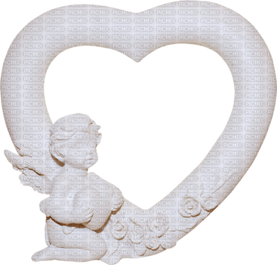 Kaz_Creations Deco Heart Love Frames Frame Colours Angel - PNG gratuit