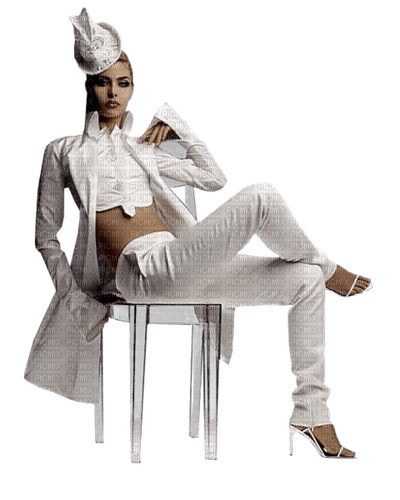 white fashion woman - ücretsiz png