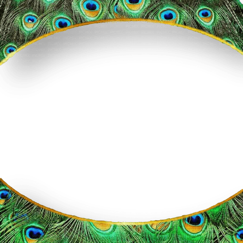 Peacock.Paon.Cadre.Frame.Victoriabea - besplatni png
