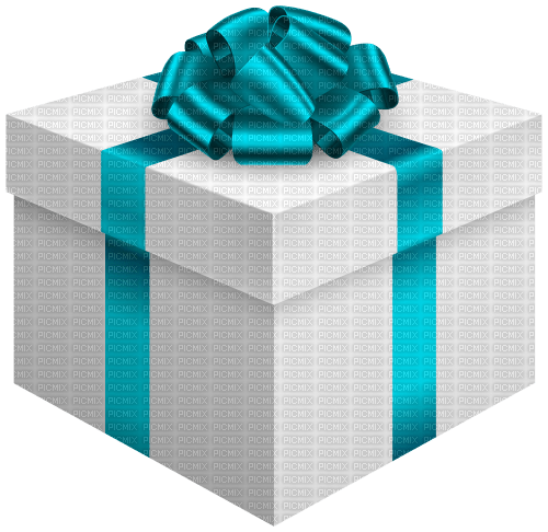 teal present - 免费PNG