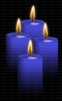 голубая свеча - Nemokamas animacinis gif
