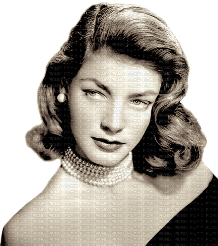 Lauren Bacall sepia - zadarmo png