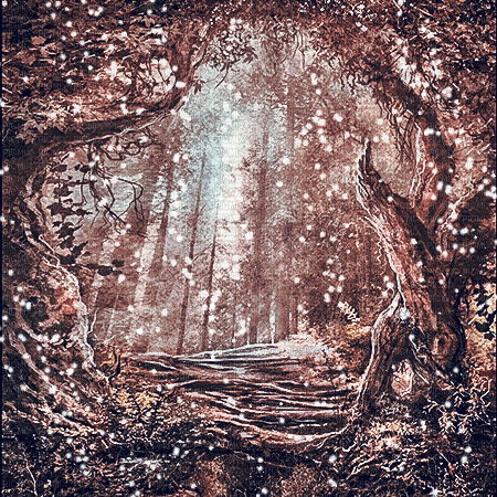 glitter forest background - Free animated GIF