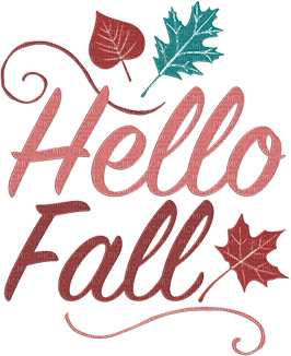 soave text autumn hello fall deco pink teal - Free PNG