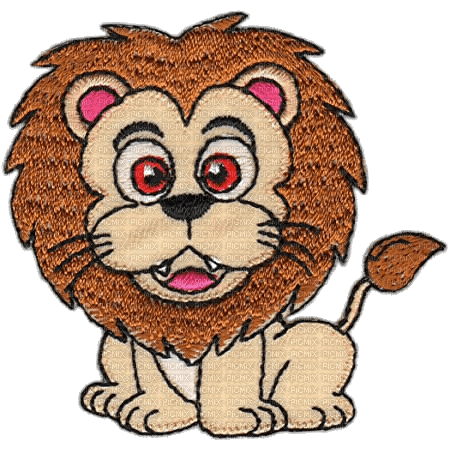 patch picture lion - png grátis