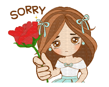 Nina Sorry - GIF animado grátis