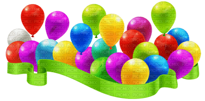 Kaz_Creations Colours Balloons - nemokama png