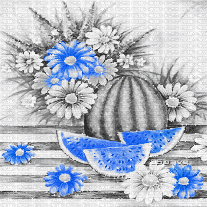 soave background animated fruit summer flowers - Gratis animeret GIF