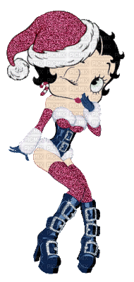 Christmas Betty Boop bp - GIF เคลื่อนไหวฟรี