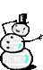 Bonhomme de neige - 免费动画 GIF