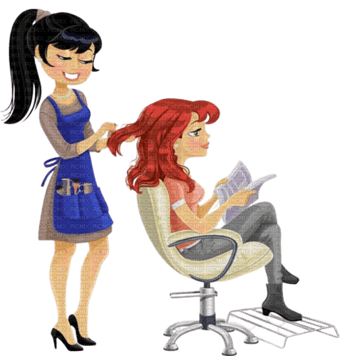 woman femme coiffeur hairdresser - PNG gratuit