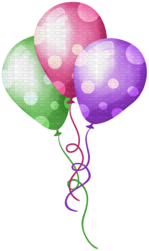 birthday balloons deco - png gratis