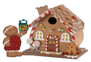 gingerbread house bp - Gratis animeret GIF
