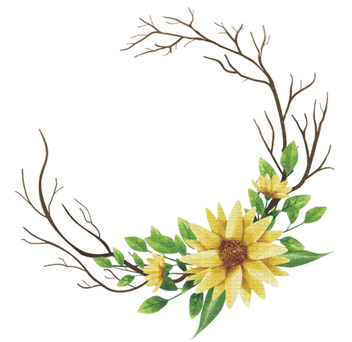 Tournesol.Yellow flower.Sunflower.Victoriabea - png gratuito