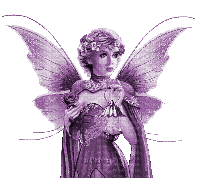 Y.A.M._Fantasy fairy purple - Δωρεάν κινούμενο GIF