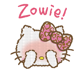 Hello kitty mignon cute kawaii sticker - Darmowy animowany GIF