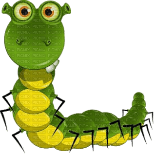 Kaz_Creations Cute Cartoon Caterpillar - darmowe png