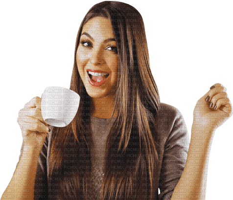 woman with coffee, sunshine3 - δωρεάν png