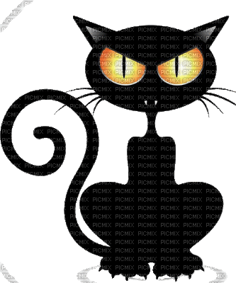 chat aux yeux d'or - Ücretsiz animasyonlu GIF