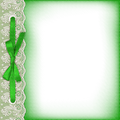 soave frame vintage lace bow ribbon green - δωρεάν png