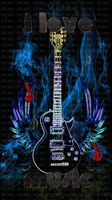 rock'n'guitar - GIF animé gratuit
