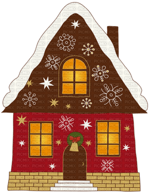 gingerbread house - PNG gratuit