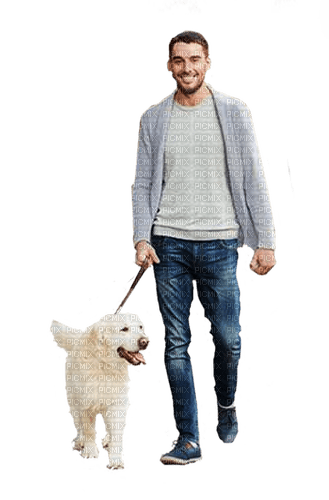 Male dog walker - png grátis