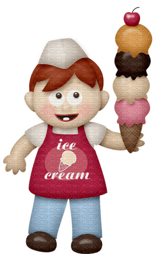 Kaz_Creations Ice-Cream-Child - PNG gratuit