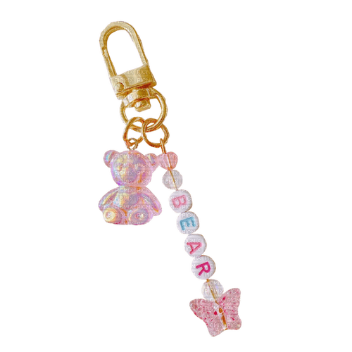 pink bear charm - ücretsiz png