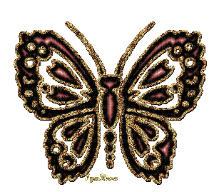 papillon scintillant - GIF animate gratis