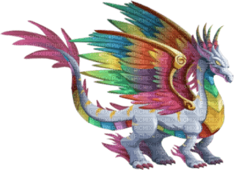 dragon rainbow - безплатен png