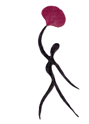 silhouette  femme woman frau art flower fleur  black  gif anime animated  tube  animation dance - GIF animado gratis