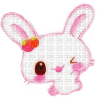 pink bunny - png gratuito