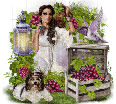 woman grapes bp - δωρεάν png