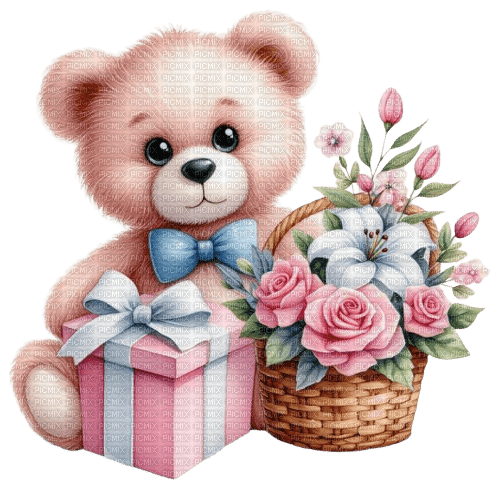 Teddy bear, Valentine's Day. Love. Birthday. Leila - bezmaksas png