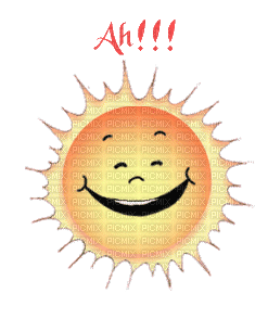 ah le beau soleil - Bezmaksas animēts GIF