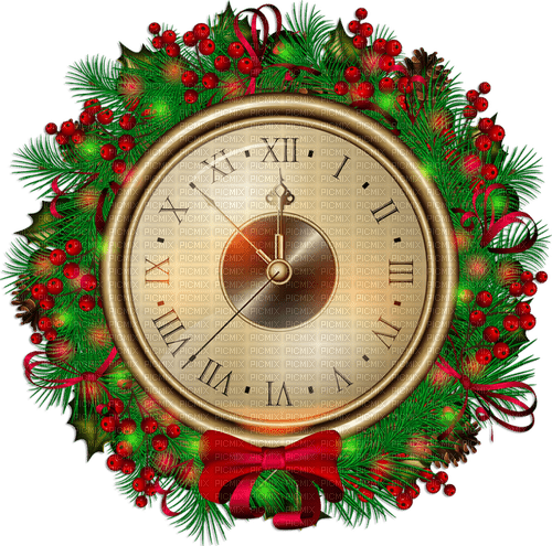 Christmas bell. Clock. Leila - PNG gratuit