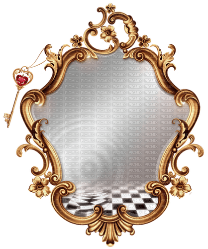 gold mirror alice - 免费PNG