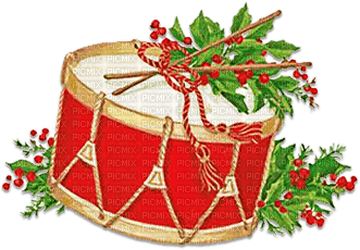 soave deco christmas winter vintage drum - δωρεάν png