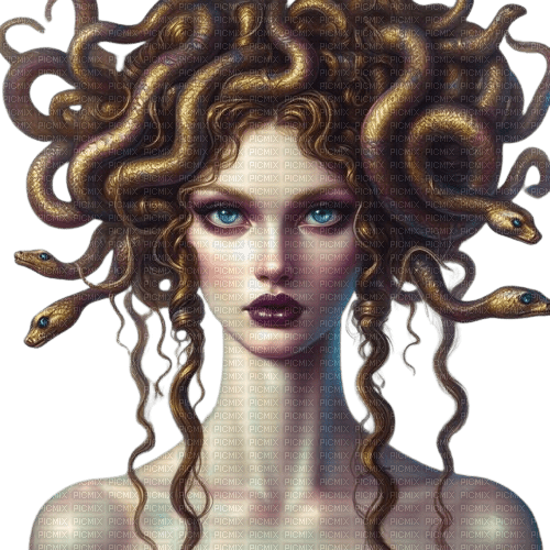 fantasy woman medusa - zdarma png