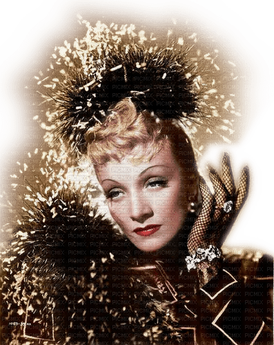Rena Vintage Woman Promi Marlene Dietrich - png ฟรี
