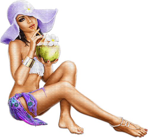 soave woman fashion summer beach cocktail - nemokama png