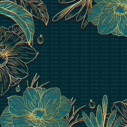 Green Flowers Background - png gratuito