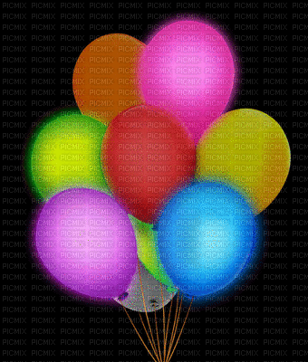 ballons de fête - Безплатен анимиран GIF