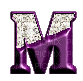 Kaz_Creations Alphabets Letter M - Bezmaksas animēts GIF
