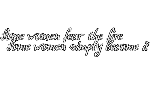 Some women fear the fire - gratis png